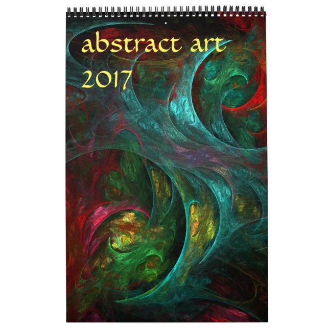 2017 Modern Abstract Art Calendar (Cover)