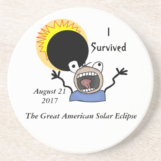2017 Solar Eclipse Survival Edition Coaster (Front)