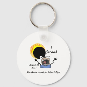 2017 Solar Eclipse Survival Edition Key Ring