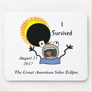 2017 Solar Eclipse Survival Edition Mouse Pad