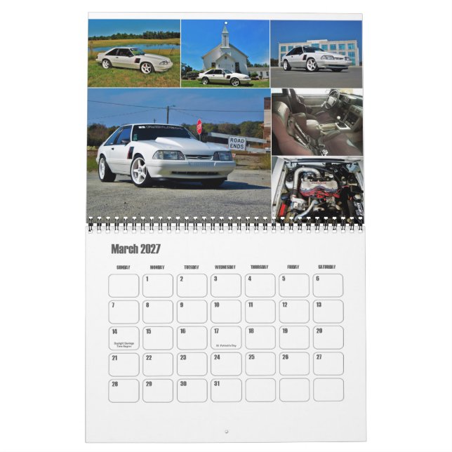 2017 Southeastern Foxbodies Calendar (Mar 2027)