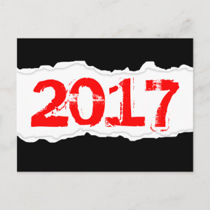 2017 (torn paper) postcard
