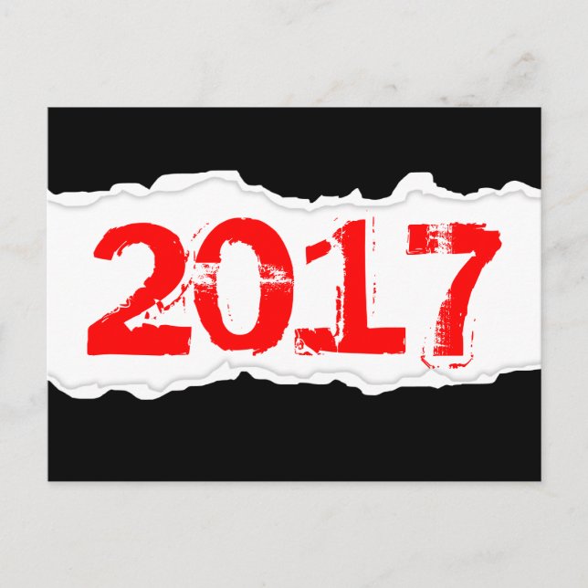 2017 (torn paper) postcard (Front)