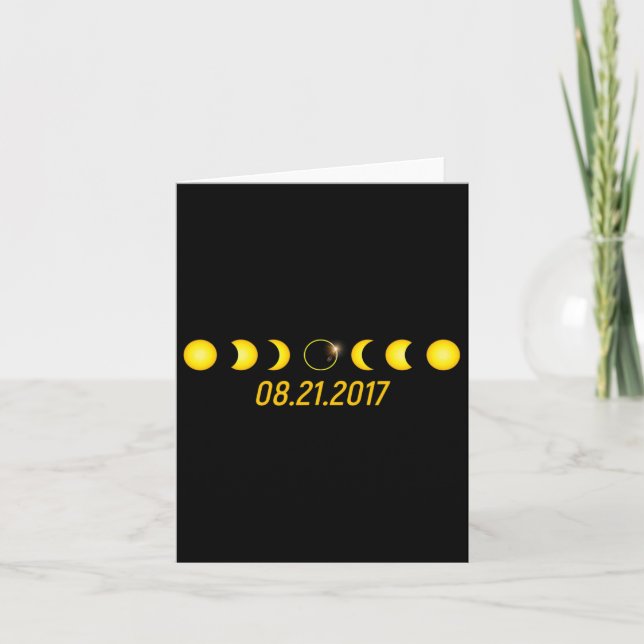 2017 Total Solar Eclipse  Card (Front)