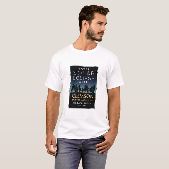 2017 Total Solar Eclipse - Clemson, SC T-Shirt (Front Full)
