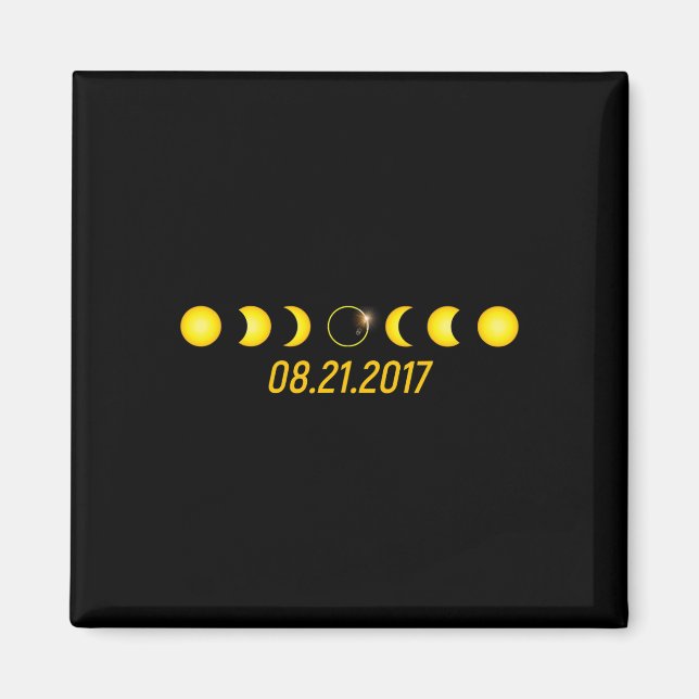 2017 Total Solar Eclipse  Magnet (Front)