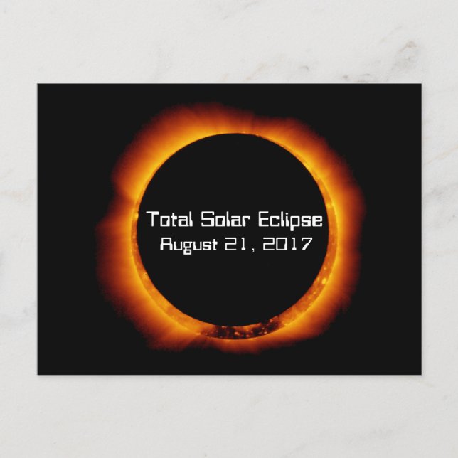 2017 Total Solar Eclipse Postcard (Front)