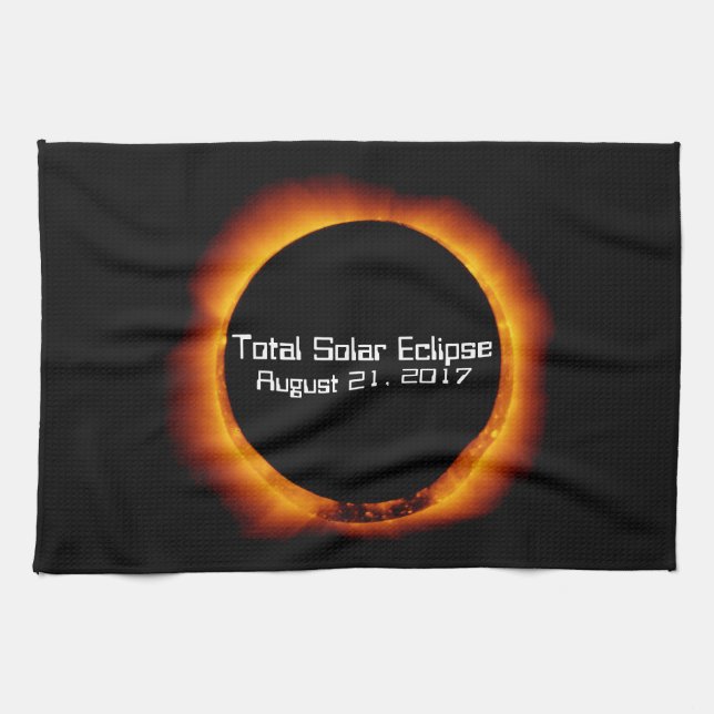 2017 Total Solar Eclipse Tea Towel (Horizontal)