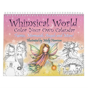 2017 Whimsical World Colour Your Own Wall Calendar