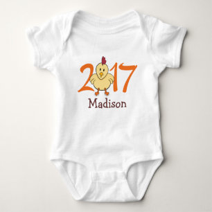 2017 Year of the Rooster (personalise version) Baby Bodysuit