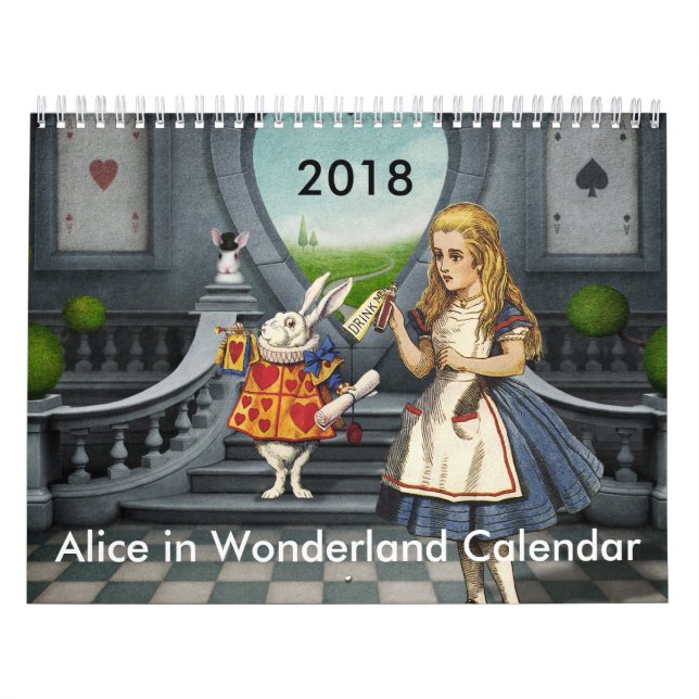 2018 Alice in Wonderland calendar (Cover)
