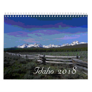 2018 Artistic Idaho scenic calendar