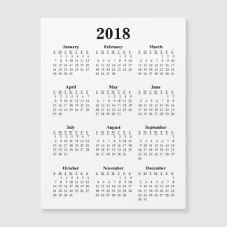 2018 Blank Calendar