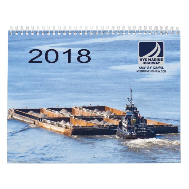 2018 Calendar of NYS Marine Highway Tugs & Barges (Cover)
