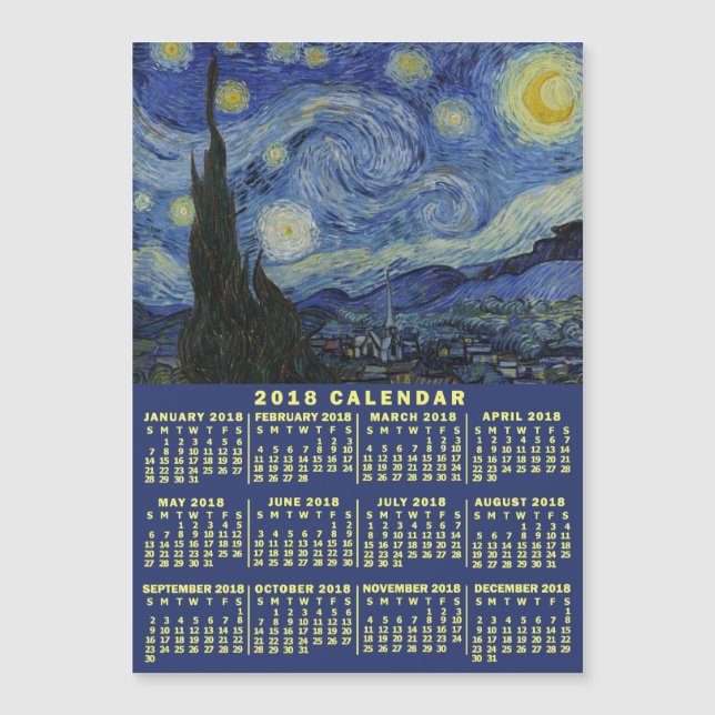 2018 Calendar (See Description for New Version)  (Front)