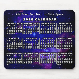 2018 Calendar (See Description for New Version) Mouse Pad