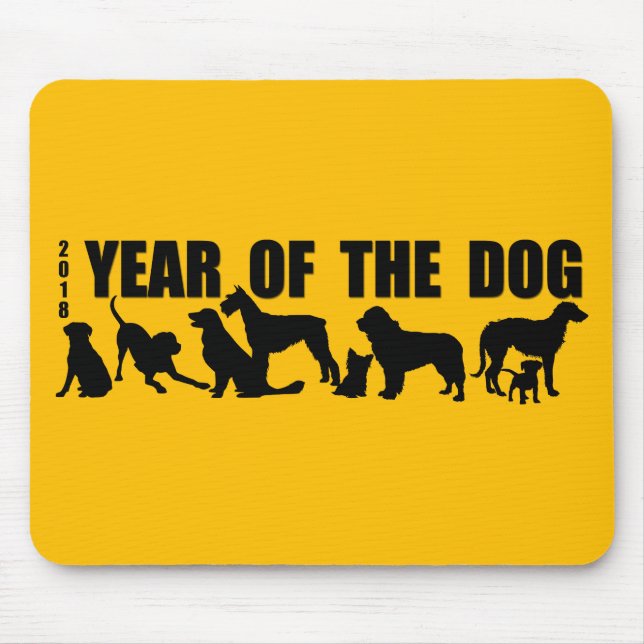 2018 Chinese New Year of The Dog Y Mousepad (Front)