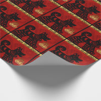 2018 Dog Chinese Year Zodiac Wrapping Paper
