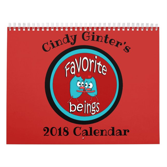 2018 Favourite Beings Autism Charity Calendar (Cover)