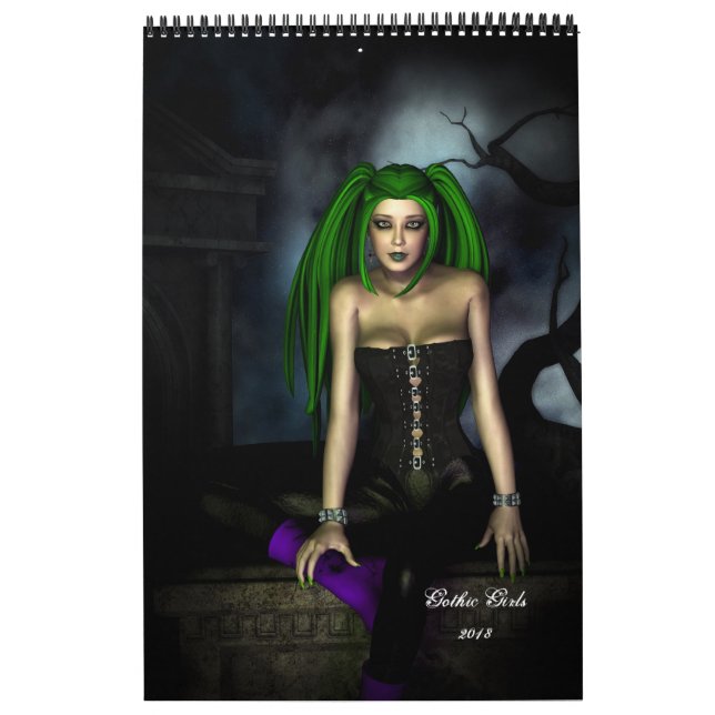 2018 Gothic Girls Calendar (Cover)