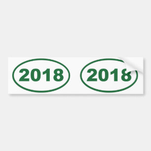 2018 green bumper sticker