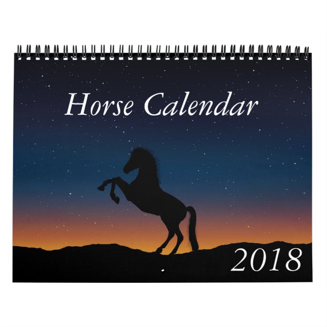 2018 Horse Calendar (Cover)