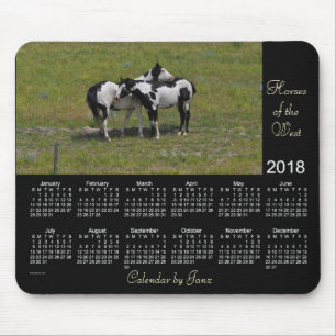 2018 Horses of the West Calendar by Janz Mouse Pad