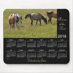 2018 Horses of the West Calendar by Janz Mouse Pad