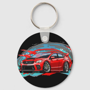 2018_Red_WRX Key Ring