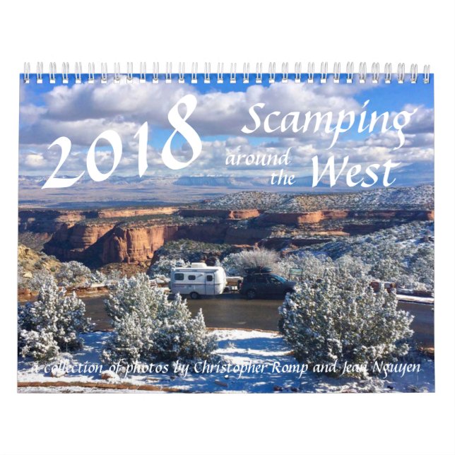 2018 Scamping Around The West Calendar (Cover)