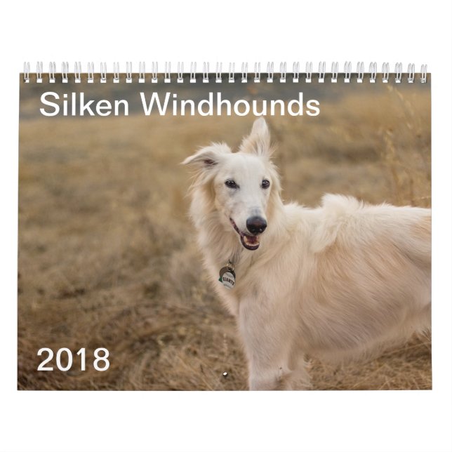 2018 Silken Windhounds (Full body) 3 Calendar (Cover)