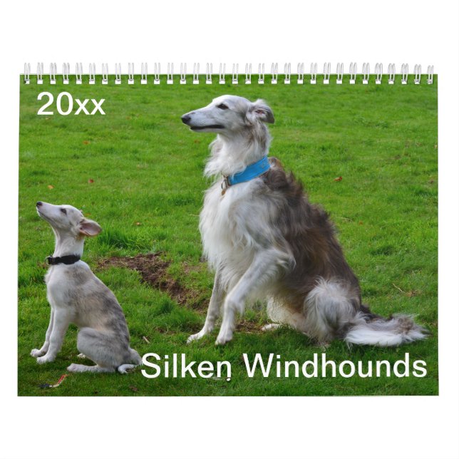 2018 Silken Windhounds (Multiple dogs) Calendar (Cover)