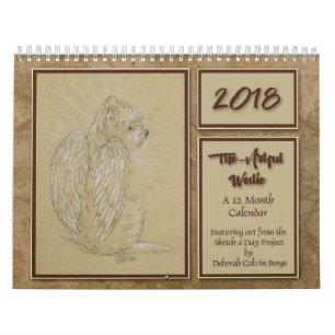 2018 The Artful Westie 12 Month Calendar by Borgo