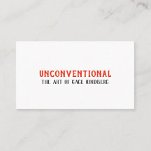 2018 UNconventional Business Card #2