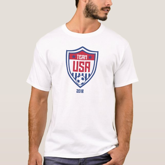 2018 USA United States Soccer National Team Soccer T-Shirt (Front)