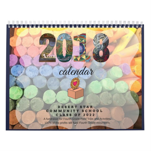 2018 Waldorf Inspired Chalkboard Art Calendar (Cover)