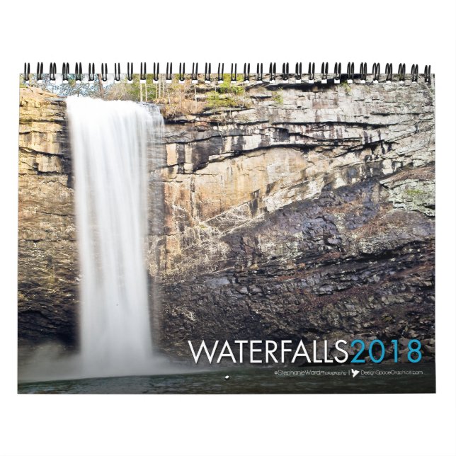 2018 Waterfall Bible Verse Calendar (Cover)