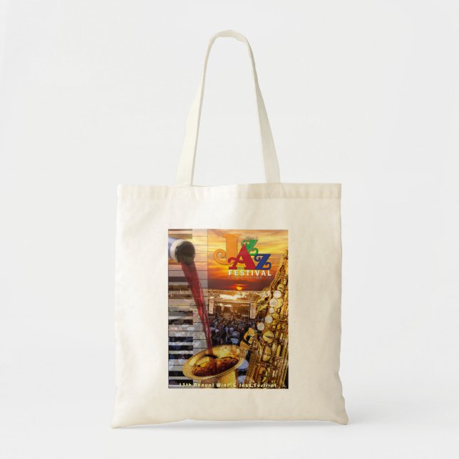 2018 Wine & Jazz Tote Bag (Front)