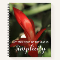 2018 Word of the Year Simplicity, Christmas Cactus