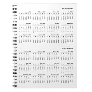 2019-2020 Calendar Cover Notebook