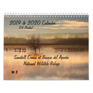 2019/2020 Crane Birds Animals Wildlife Calendar