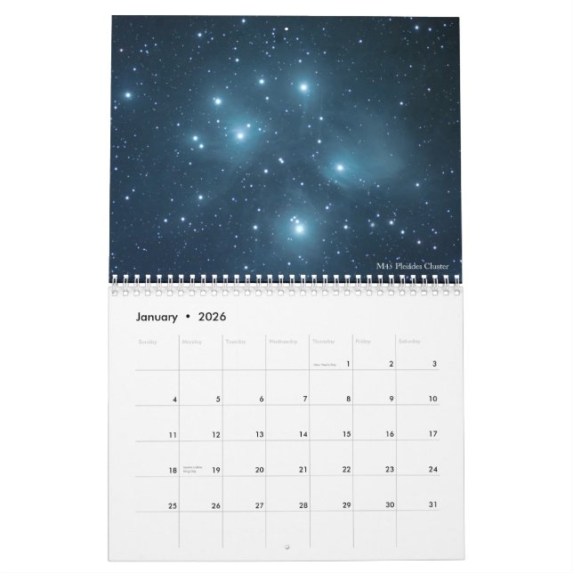 2019 Astronomy Calendar (Jan 2026)