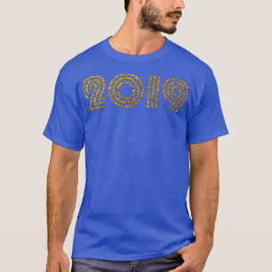 2019 Birth Year Glitter Effect T-Shirt