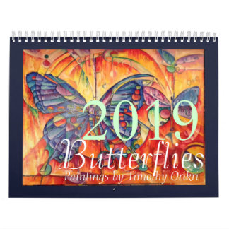 2019 Butterfly Calendar by Timothy Orikri