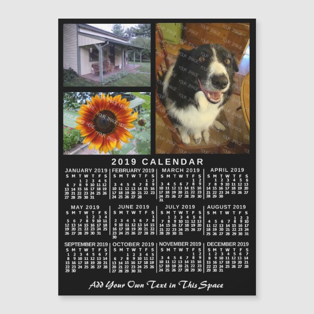 2019 Calendar (See Description for New Version)  (Front)