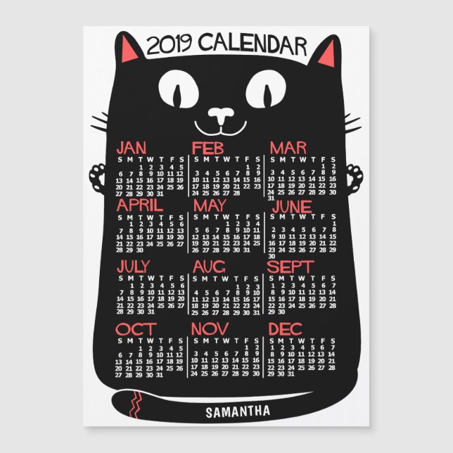 2019 Calendar (See Description for New Version)  (Front)