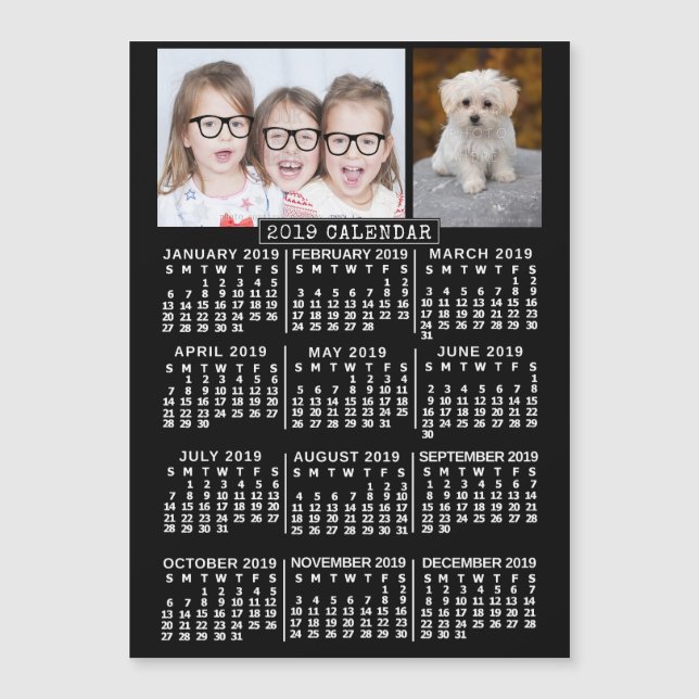 2019 Calendar (See Description for New Version)  (Front)