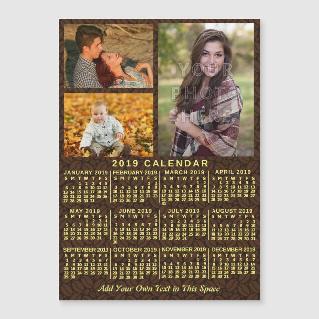 2019 Calendar (See Description for New Version)  (Front)