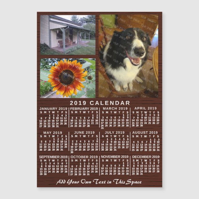 2019 Calendar (See Description for New Version)  (Front)