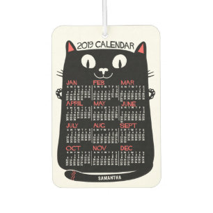 2019 Calendar (See Description for New Version) Car Air Freshener